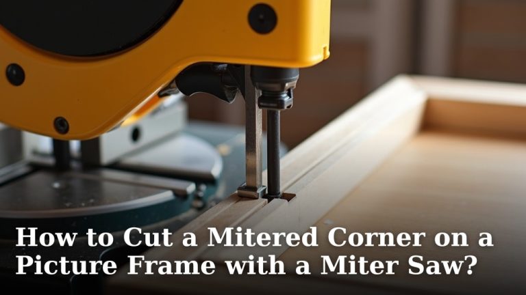 How to Cut a Mitered Corner on a Picture Frame with a Miter Saw?