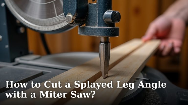 How to Cut a Splayed Leg Angle with a Miter Saw?