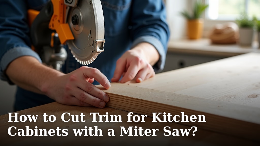 How to Cut Trim for Kitchen Cabinets with a Miter Saw?