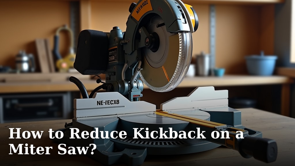 How to Reduce Kickback on a Miter Saw?