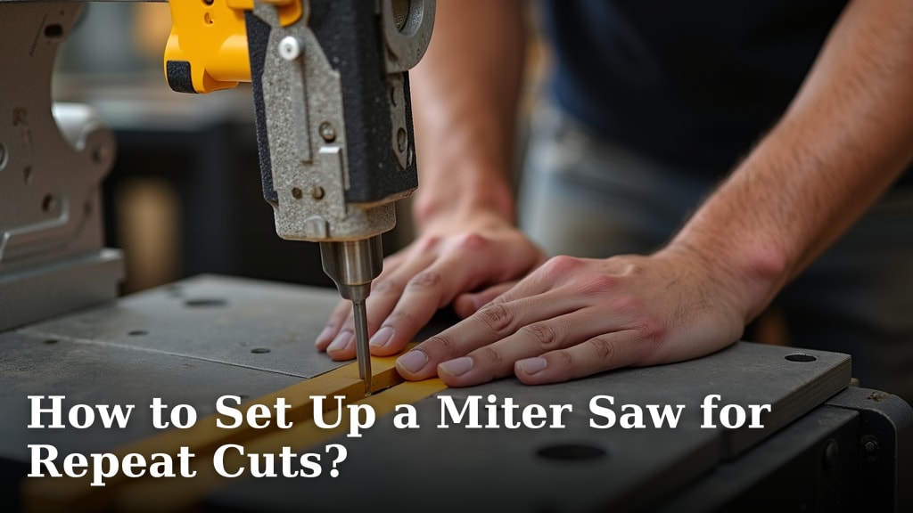 How to Set Up a Miter Saw for Repeat Cuts?