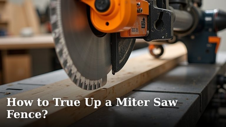 How to True Up a Miter Saw Fence?