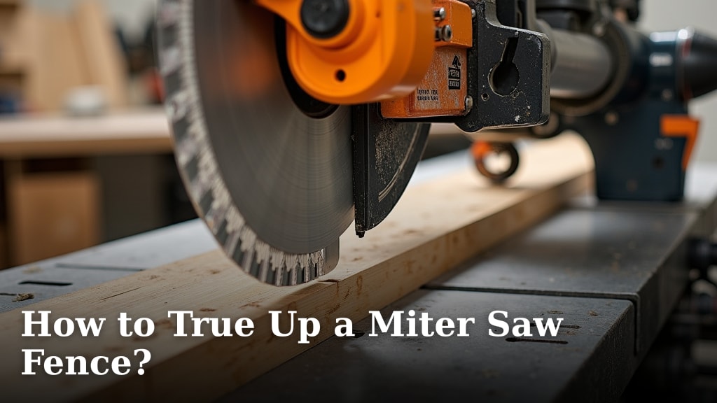 How to True Up a Miter Saw Fence?