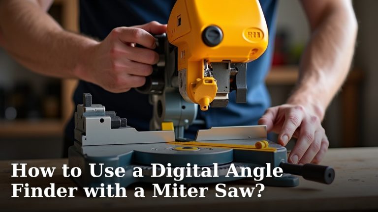 How to Use a Digital Angle Finder with a Miter Saw?