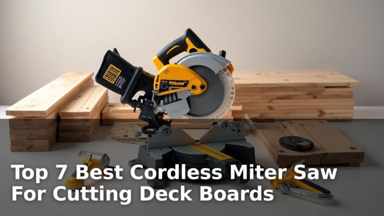Top 7 Best Cordless Miter Saw For Cutting Deck Boards