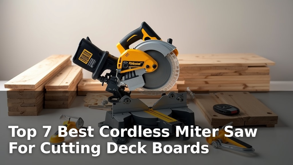 Top 7 Best Cordless Miter Saw For Cutting Deck Boards