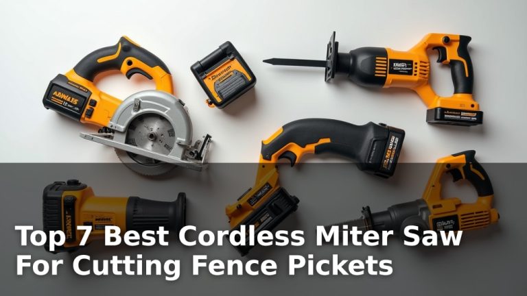 Top 7 Best Cordless Miter Saw For Cutting Fence Pickets