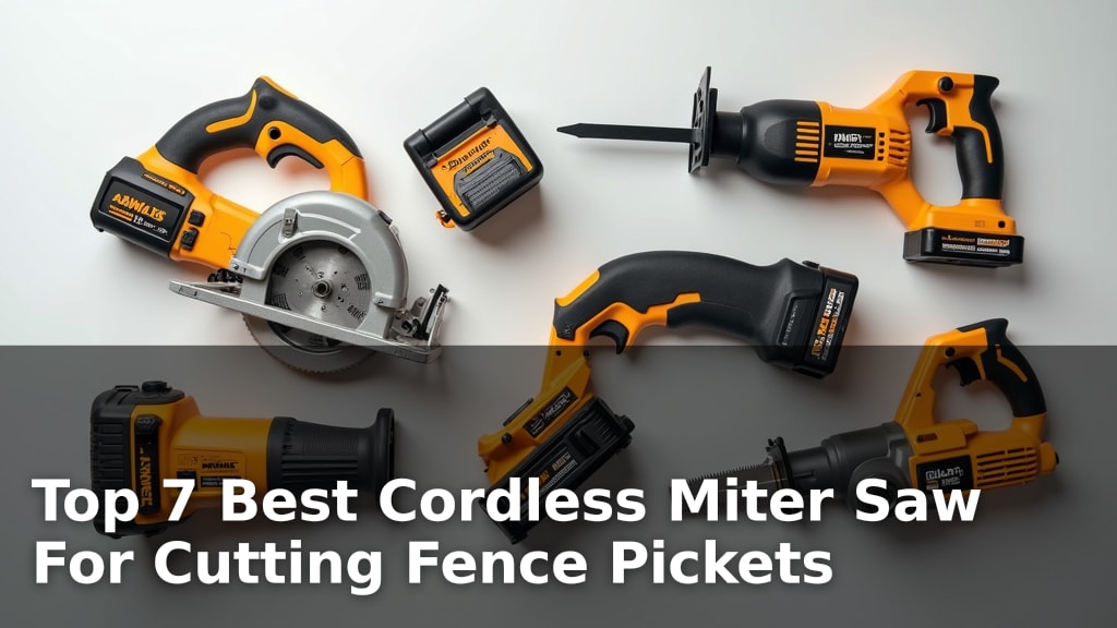 Top 7 Best Cordless Miter Saw For Cutting Fence Pickets
