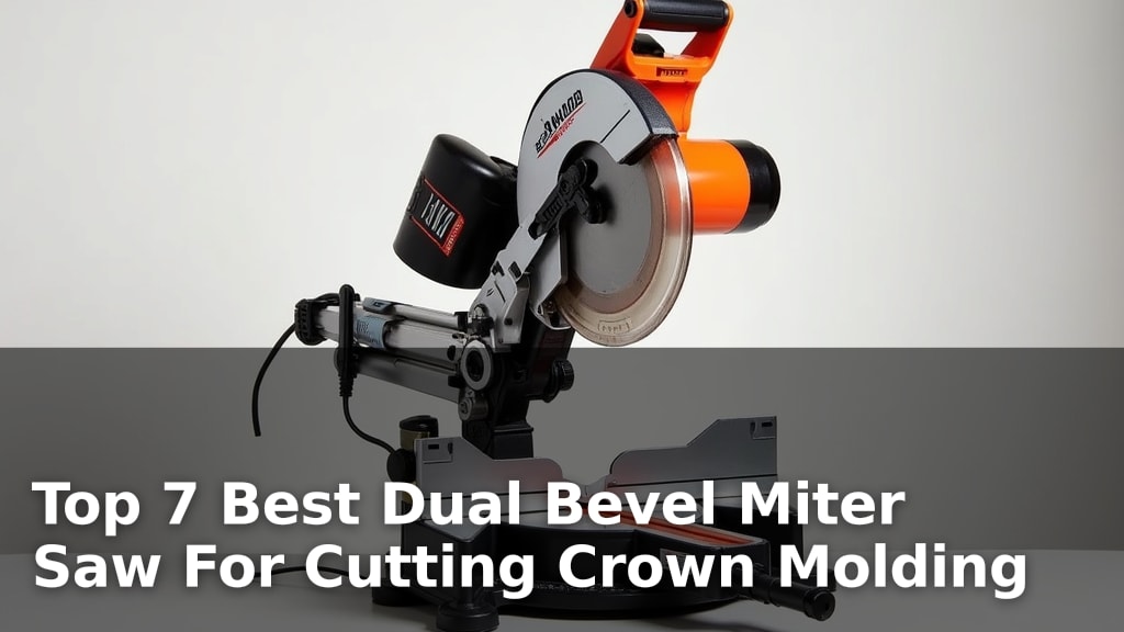 Top 7 Best Dual Bevel Miter Saw For Cutting Crown Molding