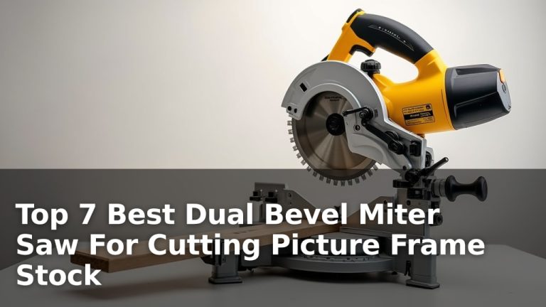 Top 7 Best Dual Bevel Miter Saw For Cutting Picture Frame Stock