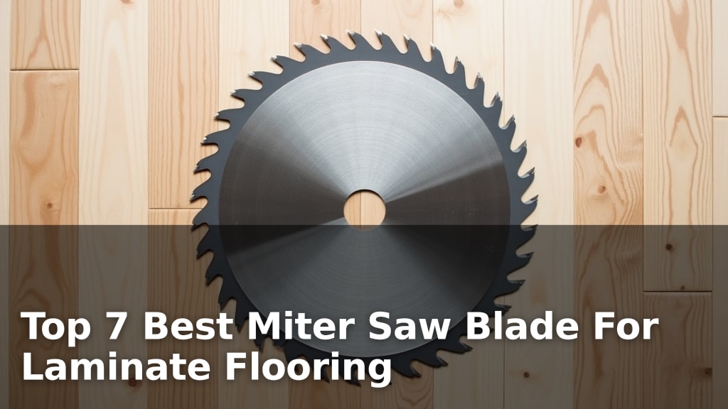 Top 7 Best Miter Saw Blade For Laminate Flooring