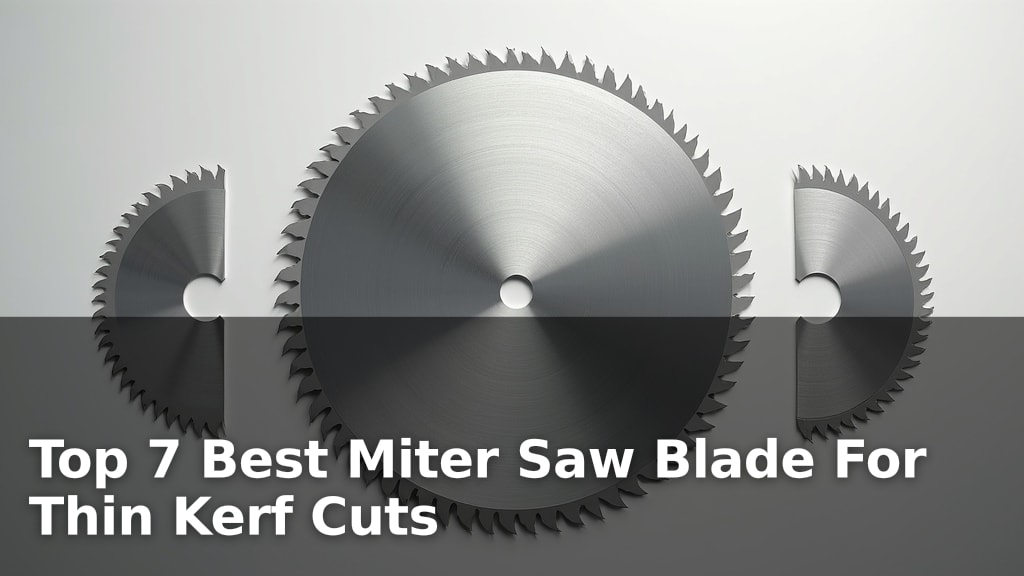 Top 7 Best Miter Saw Blade For Thin Kerf Cuts