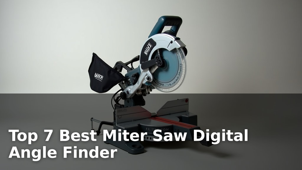 Top 7 Best Miter Saw Digital Angle Finder