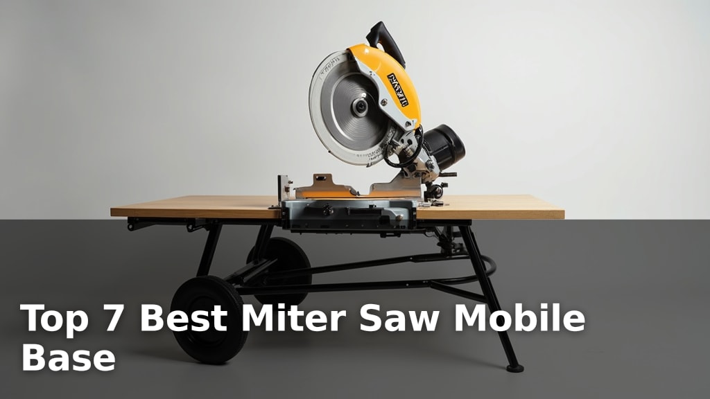 Top 7 Best Miter Saw Mobile Base