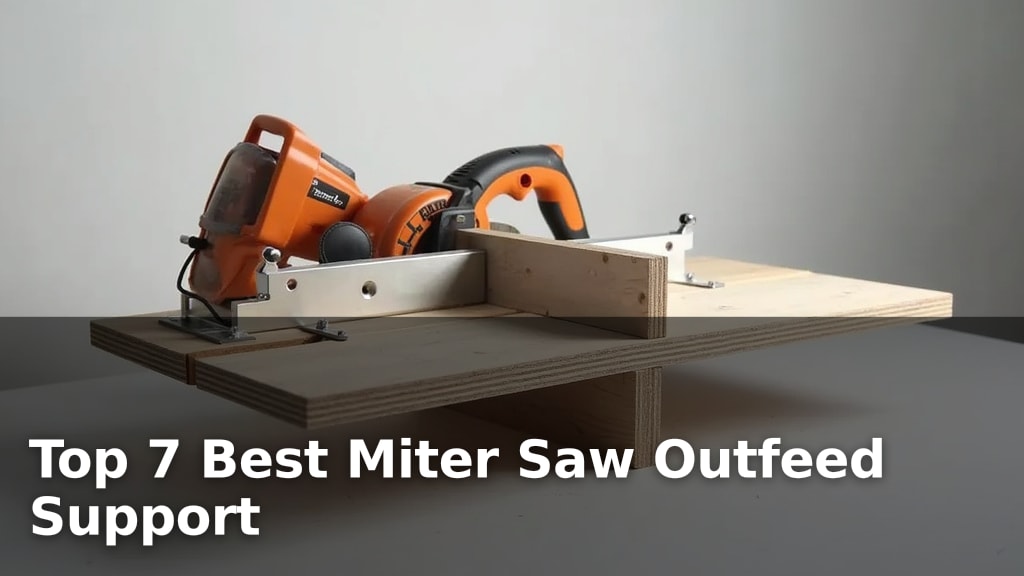 Top 7 Best Miter Saw Outfeed Support