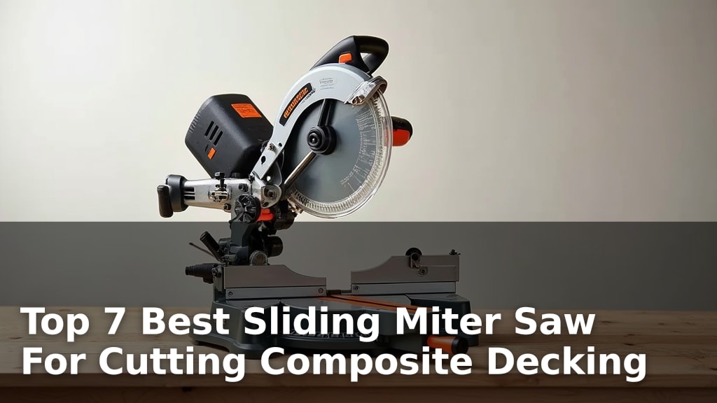 Top 7 Best Sliding Miter Saw For Cutting Composite Decking