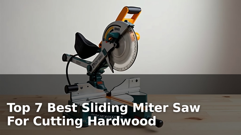 Top 7 Best Sliding Miter Saw For Cutting Hardwood