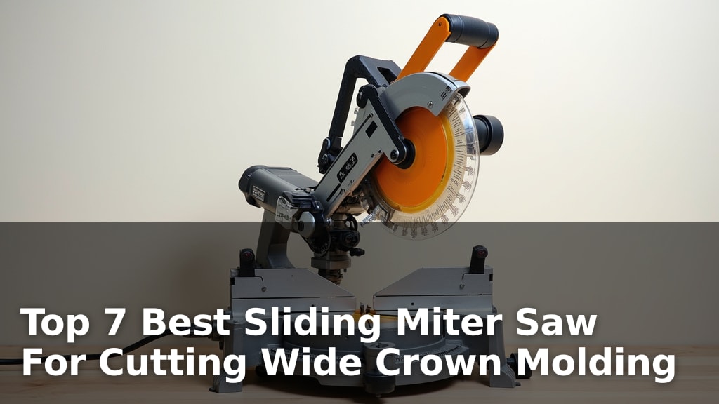 Top 7 Best Sliding Miter Saw For Cutting Wide Crown Molding
