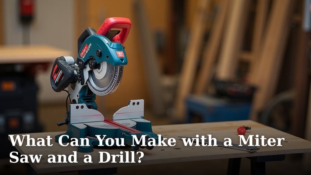What Can You Make with a Miter Saw and a Drill?