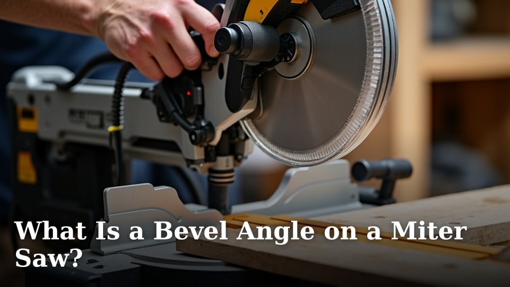 What Is a Bevel Angle on a Miter Saw?
