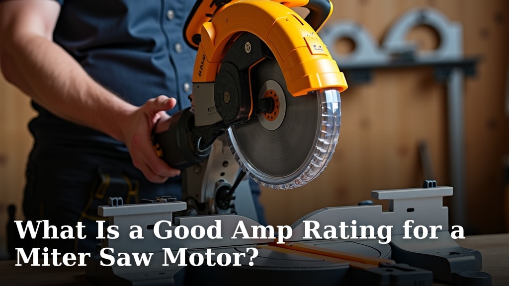What Is a Good Amp Rating for a Miter Saw Motor?