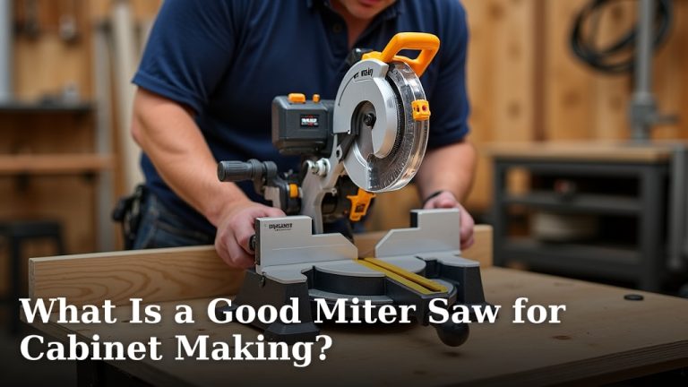 What Is a Good Miter Saw for Cabinet Making?
