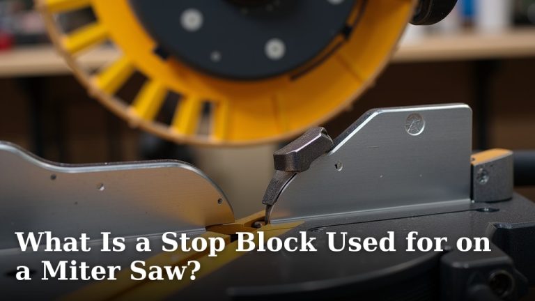 What Is a Stop Block Used for on a Miter Saw?